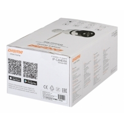 Видеокамера IP Digma DiVision 600 3.6-3.6мм, белый/черный