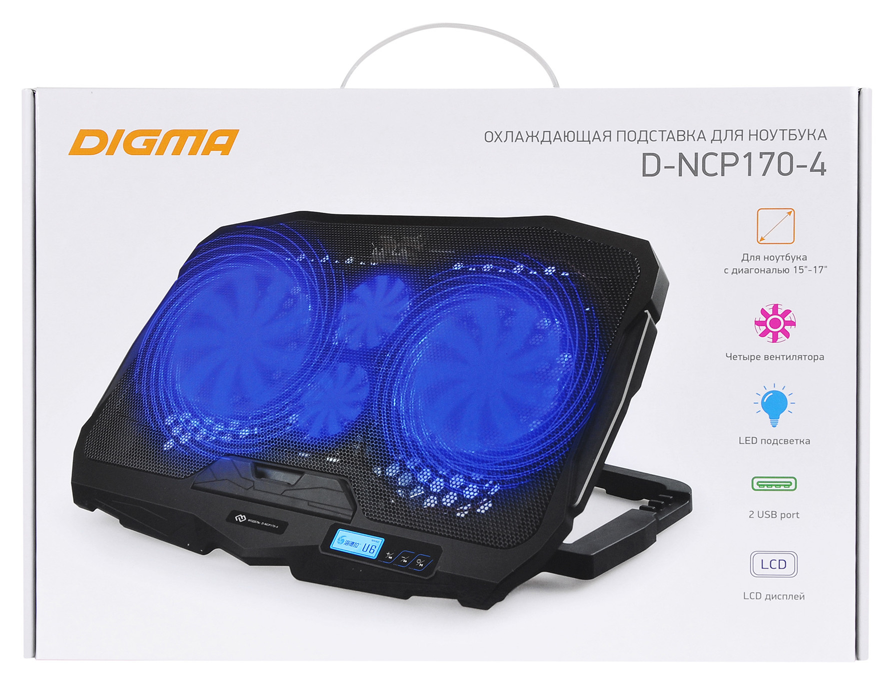Подставка для ноутбука Digma D-NCP170-4 17