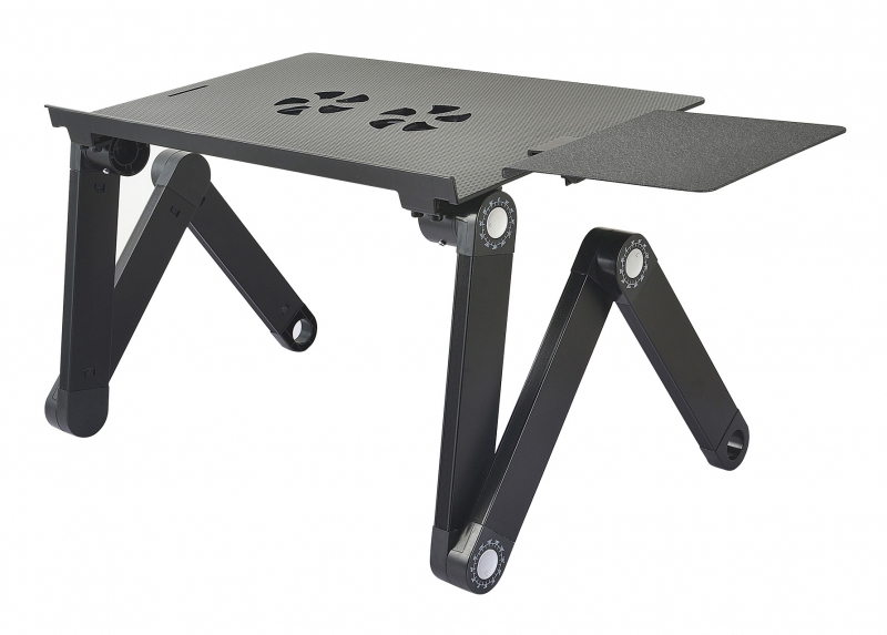 Стол для ноутбука Cactus CS-LS-T8-C, серебристый