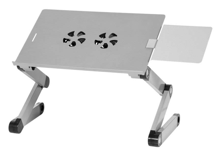 Стол для ноутбука Cactus CS-LS-T8-C, серебристый