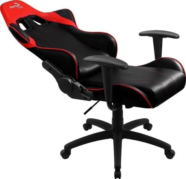 Кресло игровое Aerocool AC100 AIR, черно-красное (4718009155053)
