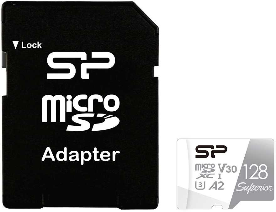 Карта памяти Silicon Power microSDXC 128Gb SP128GBSTXDA2V20SP