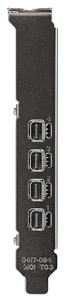 PNY Nvidia Quadro T1000 4GB GDDR6, 128bit, 2.5 TFLOPS, PCIE 4.x16, 4x mDP, LP sinle slot, 1 fan