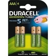Аккумулятор Duracell HR03-4BL AAA NiMH 850mAh 