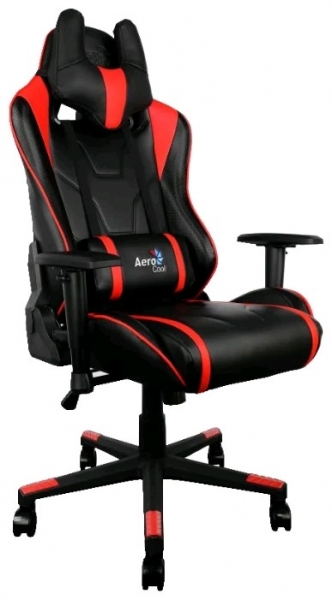 Игровое кресло Aerocool AC220 AIR  (черно-красное)