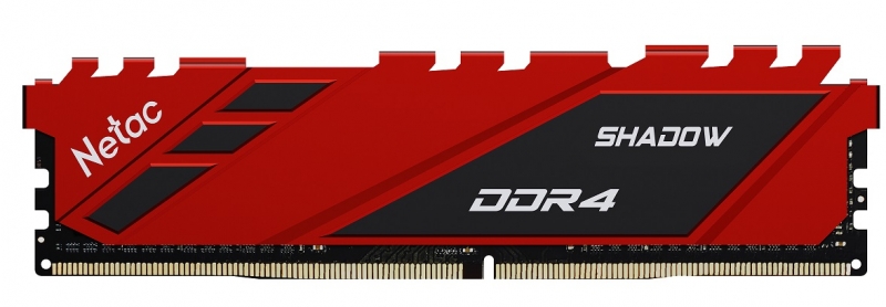 Оперативная память Netac Shadow Red  DDR4 16GB 3200MHz (NTSDD4P32SP-16R)