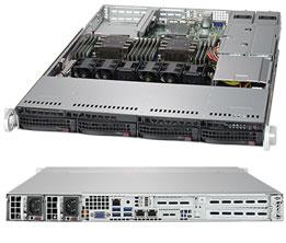 Серверная платформа SUPERMICRO 1U SATA SYS-6019P-WTR, черный 
