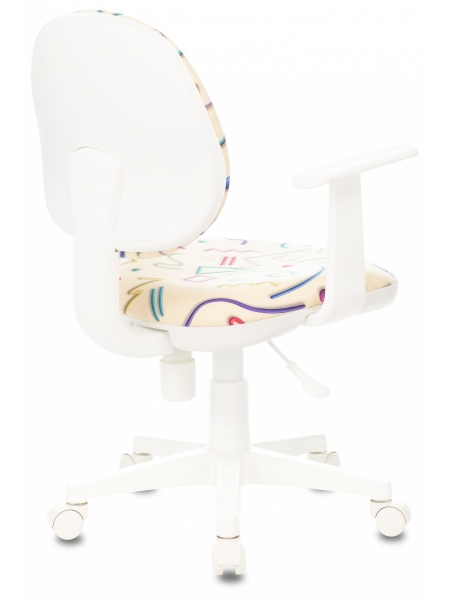 Кресло детское Бюрократ CH-W356AXSN песочный Sticks 02 крестовина пластик пластик белый