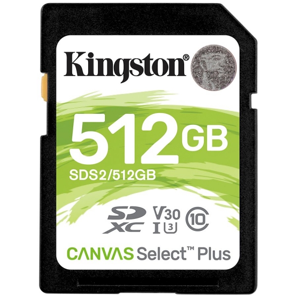 Карта памяти SDXC Kingston Canvas Select Plus 512GB (SDS2/512GB)