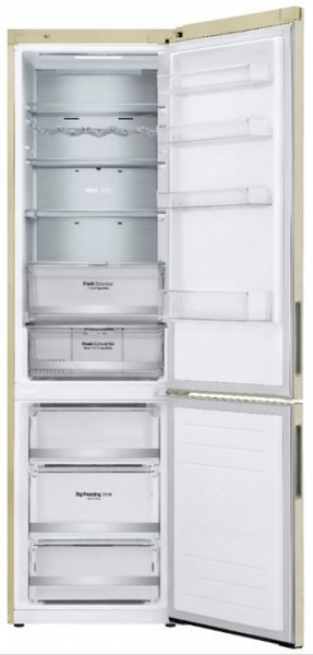 Холодильник LG GA-B509CEUM бежевый 