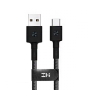 Кабель USB/Type-C Xiaomi ZMI 30 см 3A Материал оплетки нейлон/кевлар (AL411) черный