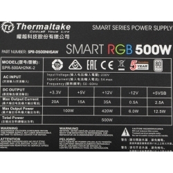 Блок питания Thermaltake Smart RGB 500W (PS-SPR-0500NHSAWE-1)