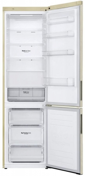 Холодильник LG GA-B509CECL, бежевый мрамор
