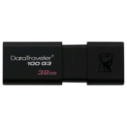 Накопитель Flash USB3.0 drive KINGSTON Data Traveler 100 G3 32Gb RET Black [DT100G3/32GB]