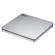 LG DVD±RW DL External Slim ODD GP70NS50 USB 2.0, DVD±R 8x, DVD±RW 8/6x, DVD±R DL 6x, DVD-RAM 5x, CD-RW 24x, CD-R 24x, DVD-ROM 8x, CD 24x, Slot-In, M-DISC, Silver, Retail {10} (672336)