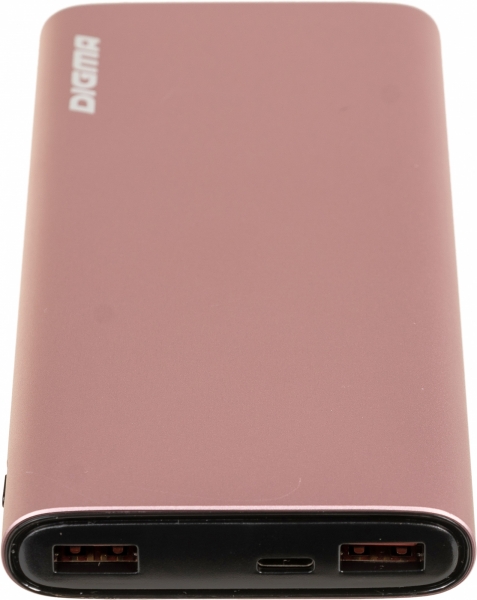 Мобильный аккумулятор Digma DGPF20F 20000mAh розовый (DGPF20F22APN)