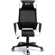 Игровое кресло HIPER HGS-108 BLK, черно-белый