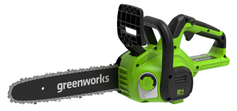 Цепная пила аккумуляторная GreenWorks G24CS25K2, 24V, 25см, без АКБ и ЗУ (2007707)
