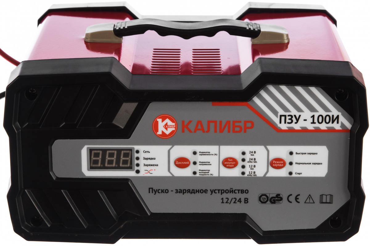 Инверторное пуско-зарядное устройство Калибр ПЗУ-100И 00000074685