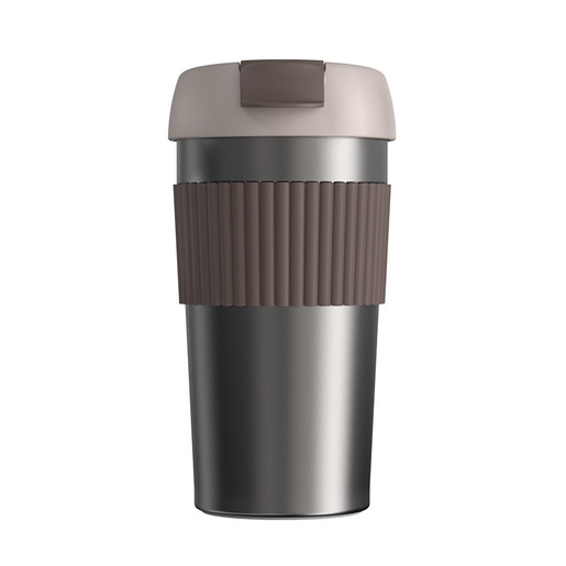Стакан-непроливайка KissKissFish Rainbow Vacuum Coffee Tumbler, коричневый (S-U45C-223)