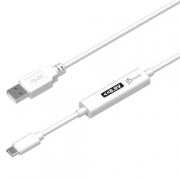 Кабель j5create USB Type-A 2.0 на USB-C с измерителем мощности заряда.