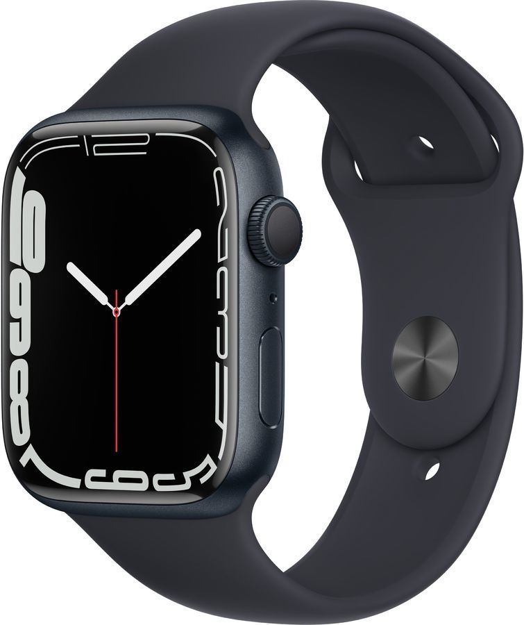 Смарт-часы Apple Watch Series 7 A2474 45мм OLED LTPO, темная ночь 
