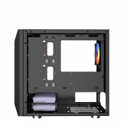 Корпус Powercase Alisio Micro X3B, mATX, без БП, черный (CAMIB-L3)