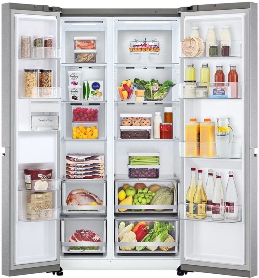 Холодильник LG GC-B257SSZV серебристый (двухкамерный)