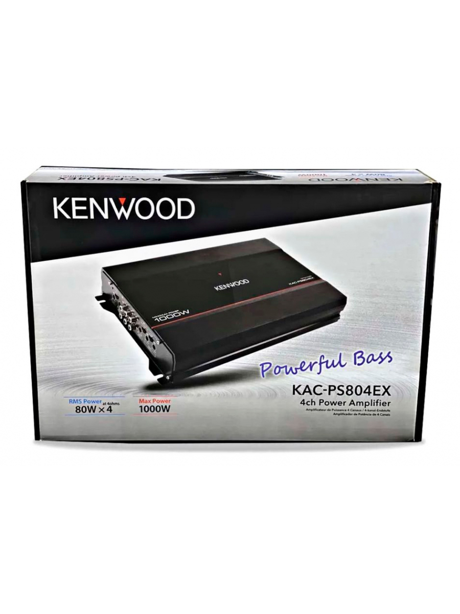 Усилитель автомобильный Kenwood KAC-PS804EX, черный