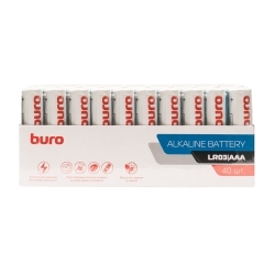 Батарея Buro Alkaline LR03 AAA (40шт) коробка