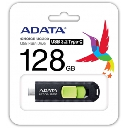 Флеш Диск A-Data 128Gb UC300 ACHO-UC300-128G-RBK/GN USB3.2, зеленый