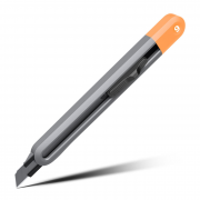 Технический нож "Home Series Gray" Deli HT4009C  ширина лезвия 9мм, эксклюзивный дизайн, корпус из высококачественного софттач пластика