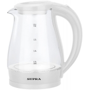 Чайник электрический Supra KES-1856G, белый/прозрачный