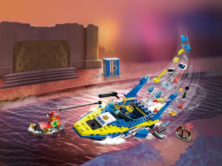 Игрушка CONSTRUCTOR CITY DETEKTIVMIS DER WASSERPOL LEGO