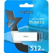 Флеш Диск Netac 512Gb U185 NT03U185N-512G-30WH USB3.0 белый