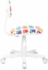 Кресло детское Бюрократ CH-W201NX белый монстры крестов. пластик пластик белый