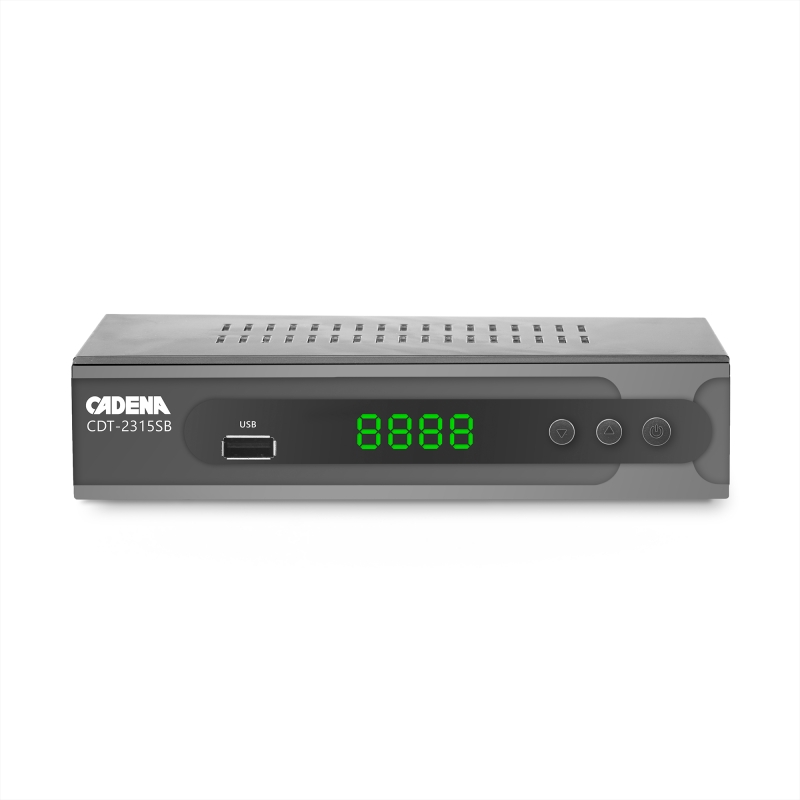 Ресивер DVB-T2 Cadena CADENA CDT-2315SB черный