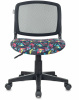 Кресло детское Бюрократ CH-296NX черный TW-01 сиденье мультиколор геометрия сетка/ткань крестов. пластик
