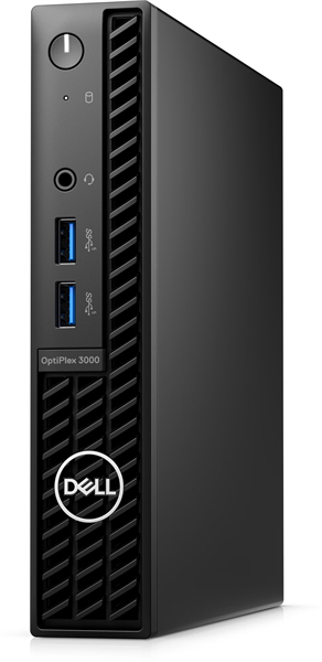 Dell Optiplex 3000 Micro Core i3-12100T 8GB (1x8GB) DDR4 256GB SSD Intel Integrated Graphics,Wi-Fi,BT,Linux,1y,KB Eng