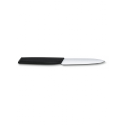 Нож кухонный Victorinox Swiss Modern (6.9003.10) стальной разделочный лезв.100мм прямая заточка черный