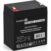 Аккумуляторная батарея для ИБП EXEGATE EP212310 12В, черный