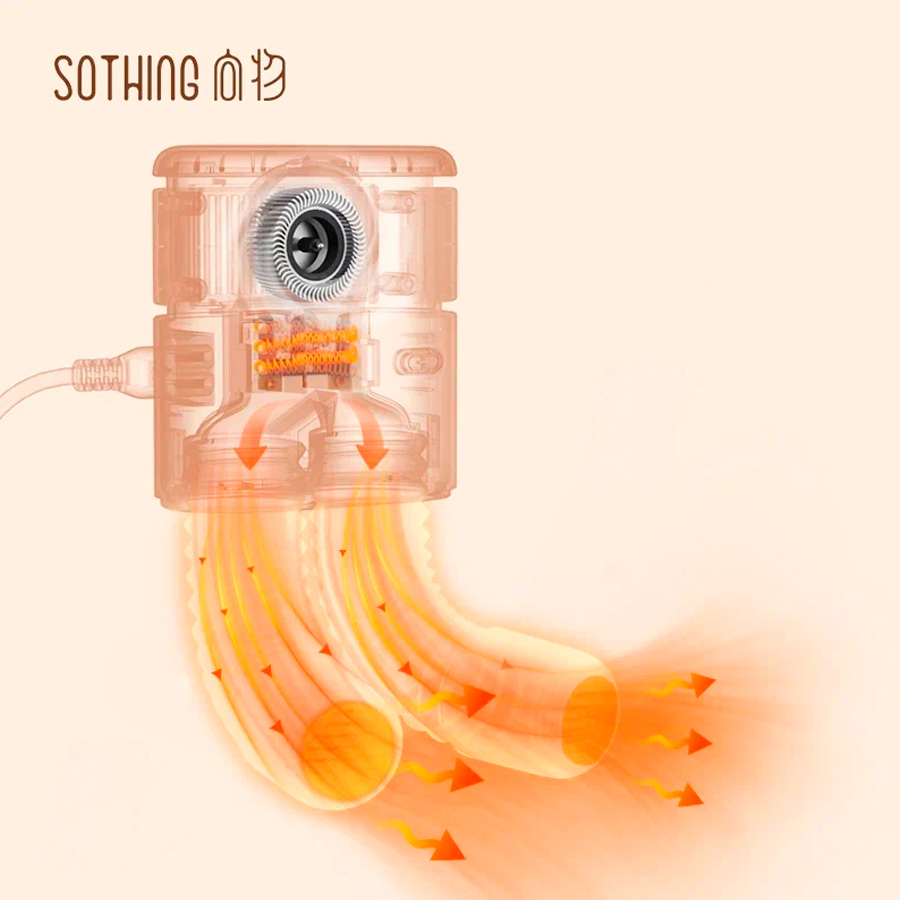 Сушилка для обуви Sothing Sunshine Hot Air Shoes Dryer (DSHJ-S-2101B), абрикосово-белая