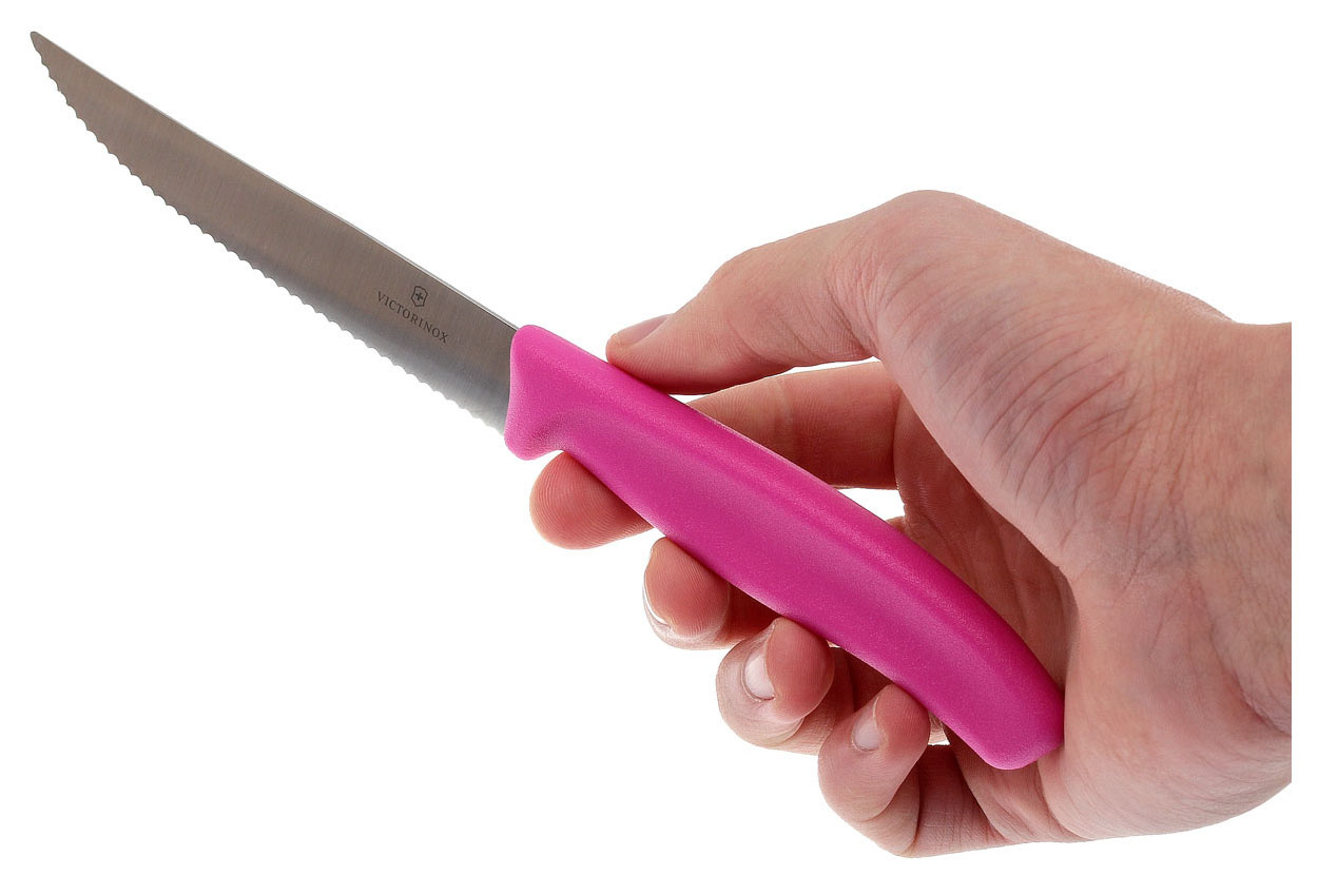 Набор ножей кухон. Victorinox Swiss Classic (6.7936.12L5B) компл.:2шт розовый блистер