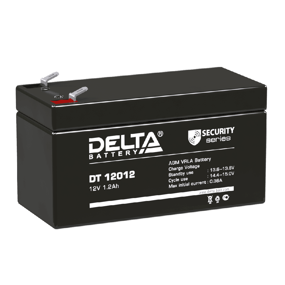 Аккумуляторная батарея DELTA BATTERY DT 12012, черный