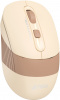 Мышь A4Tech Fstyler FG10CS Air бежевый/коричневый оптическая (2000dpi) silent беспроводная USB для ноутбука (4but)