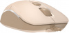 Мышь A4Tech Fstyler FM26 бежевый/коричневый оптическая (2000dpi) BT/Radio USB для ноутбука (3but)
