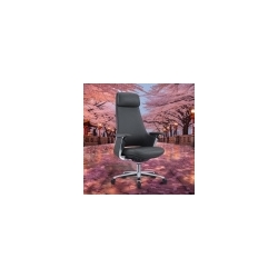 Кресло руководителя Cactus CS-LBK-KYOTO кожа крестов. алюминий