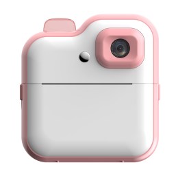 Детская камера c печатью фотографий Kid Joy, 200DPI, Bluetooth 5.1, поддержка приложения, 2,4'' IPS экран, RGB подсветка (Q6) русская инструкция, розовая