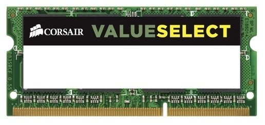 Память DDR3L 4Gb 1333MHz Corsair CMSO4GX3M1C1333C9 RTL PC3-10600 CL9 SO-DIMM 204-pin 1.35В