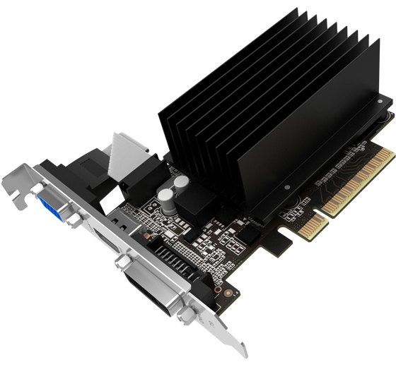 Видеокарта PALIT PA-GT710-2GD3H NVIDIA  GT 710 (2Gb, 64bit, DDR3, HDMI+ DVI+ VGA) RTL